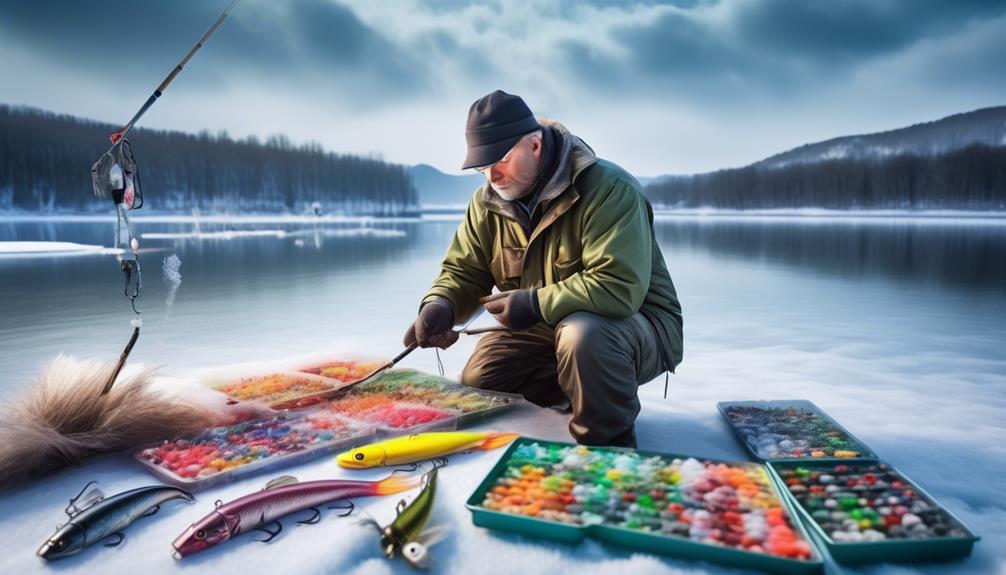 effective ice fishing lure selection