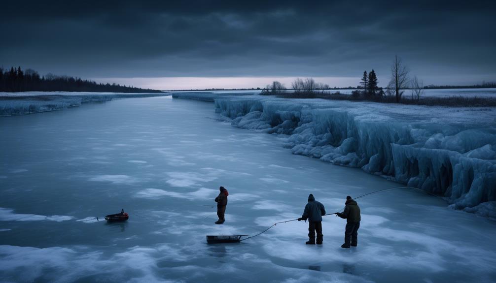 finding walleye in winter