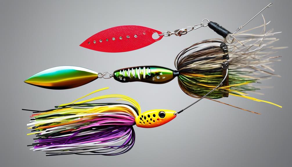 fishing lures with rotating blades