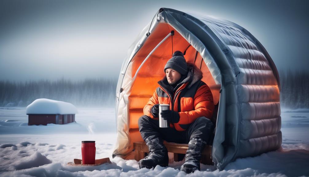 ice fishing comfort and warmth