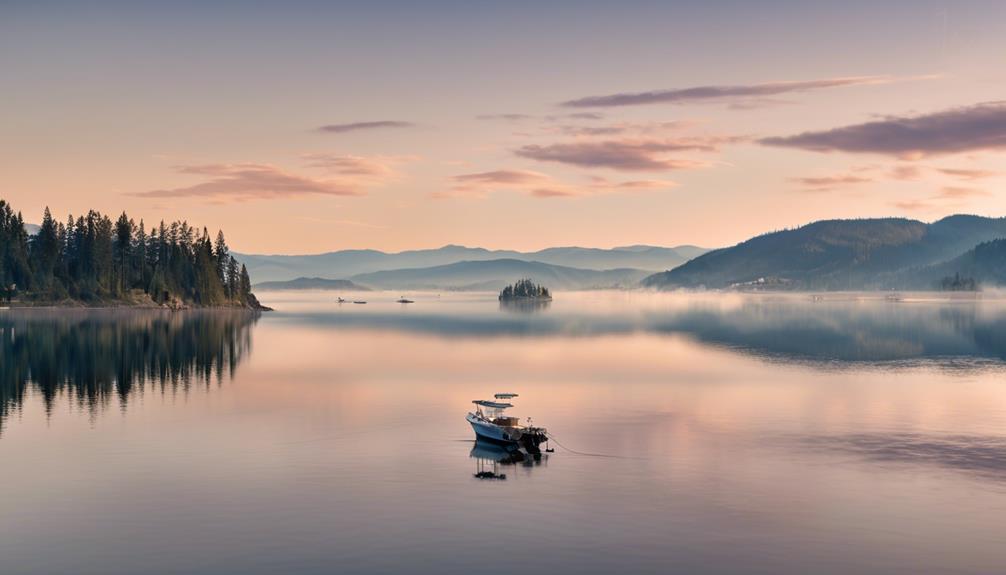 idyllic lake in idaho