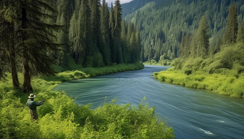 pristine river in washington