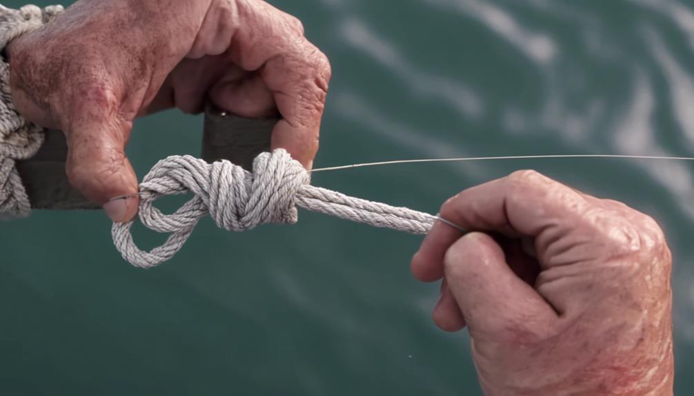 saltwater fishing knot practice