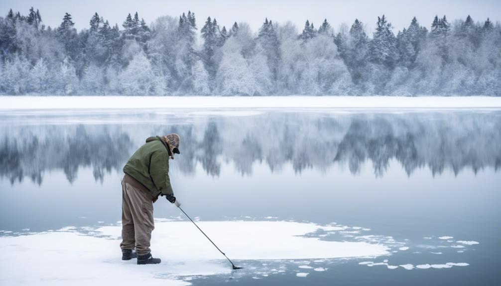 shallow water ice fishing techniques for panfish