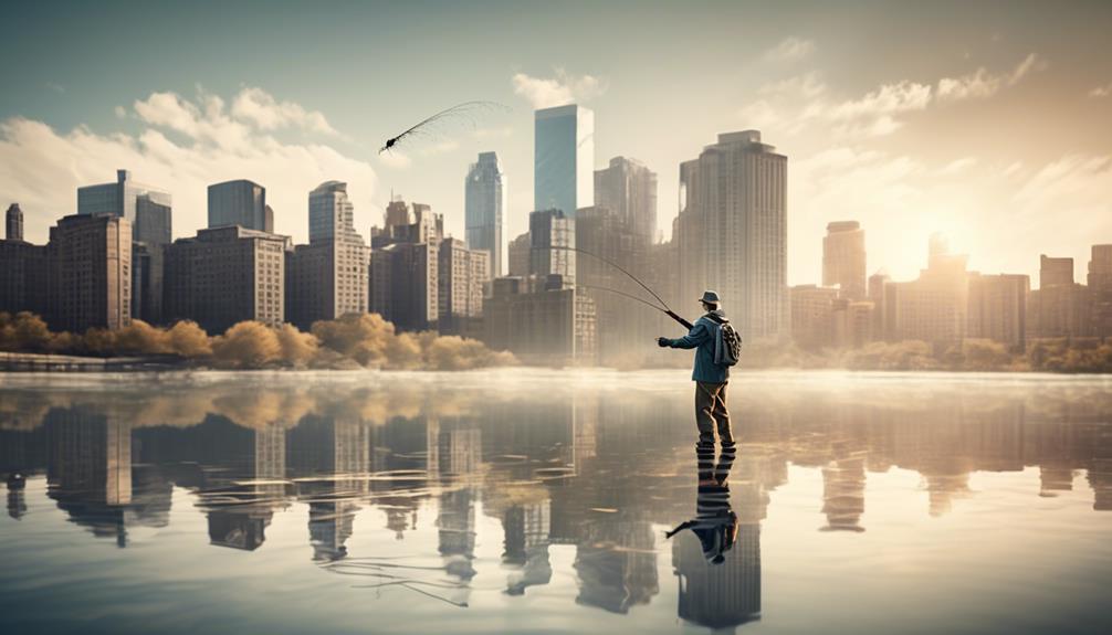 urban pond carp fly fishing