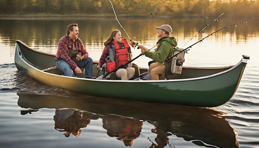 adventure ready canoe with gear