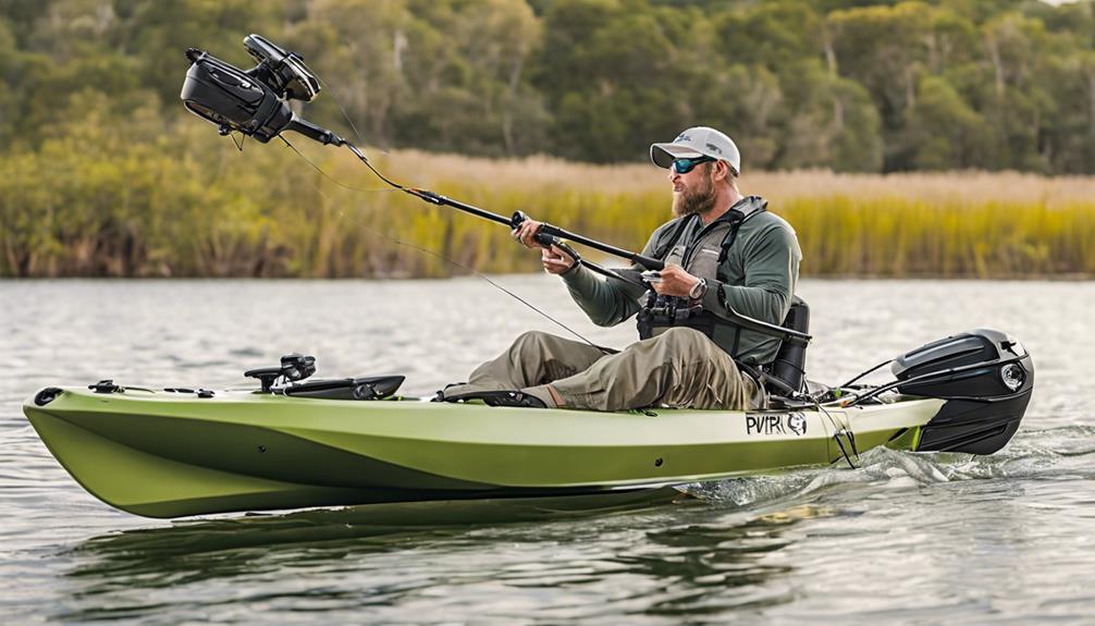 fishing kayak with pedal