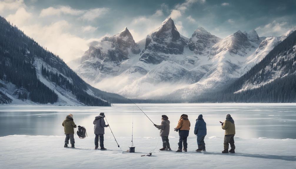 ice fishing in siberia