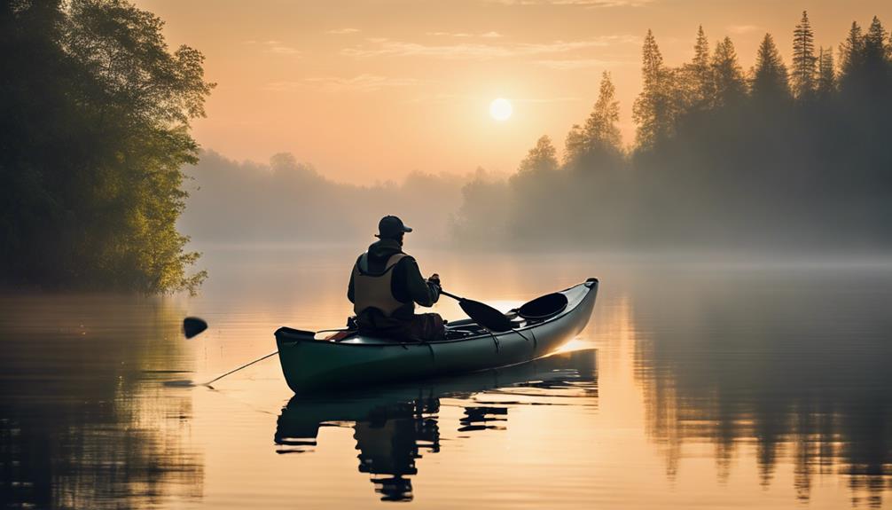 quiet river lone angler