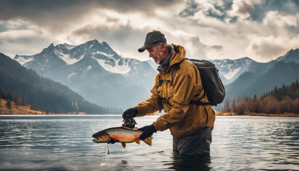 fishing in mountain lakes