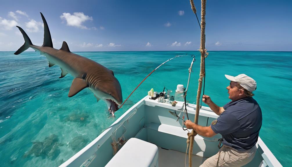 shark fishing with nurses