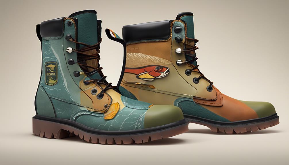 customized fishing boots available