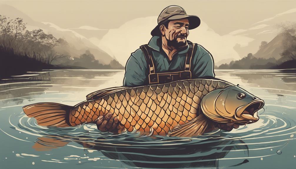 fishing for large carp