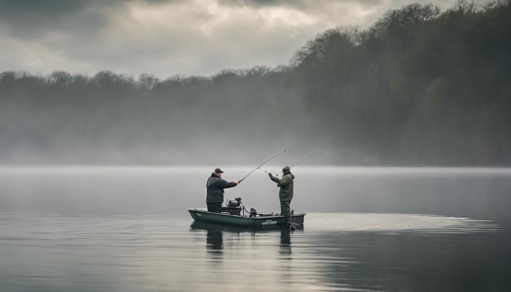 fishing in cloudy weather