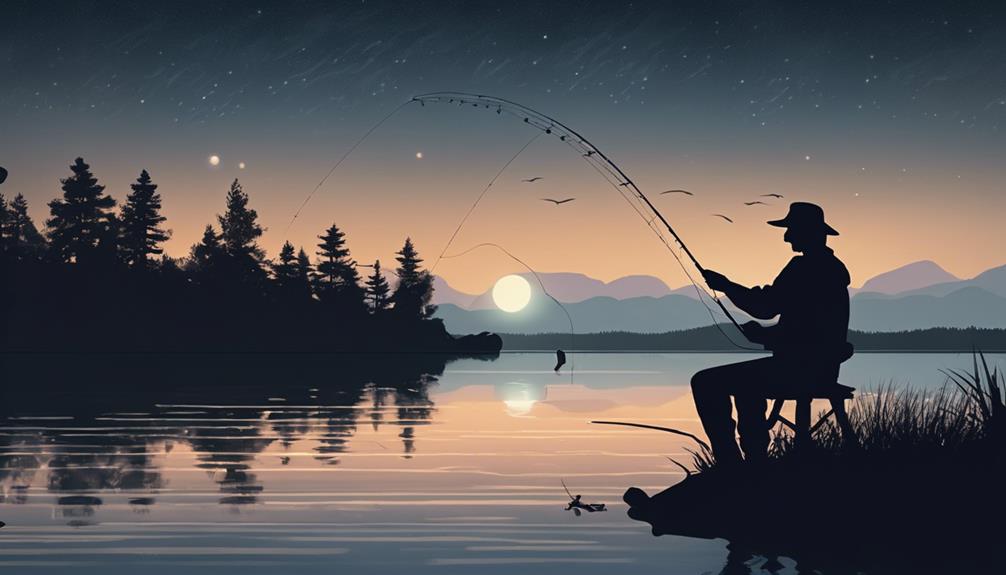 night fishing attract fish