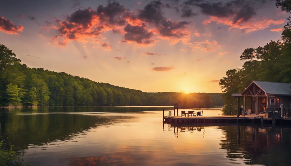 tranquil lakeside cabins retreat