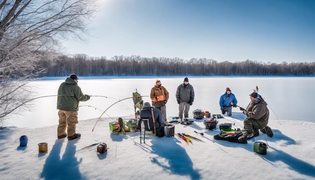 winter activity on ice